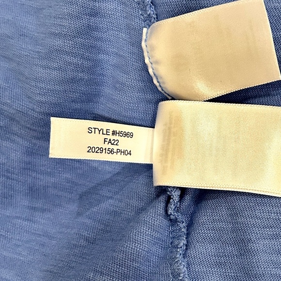 J.Crew Factory Long-Sleeve Boat Neck Artist Tee - Small - Periwinkle Blue - Picture 5 of 5